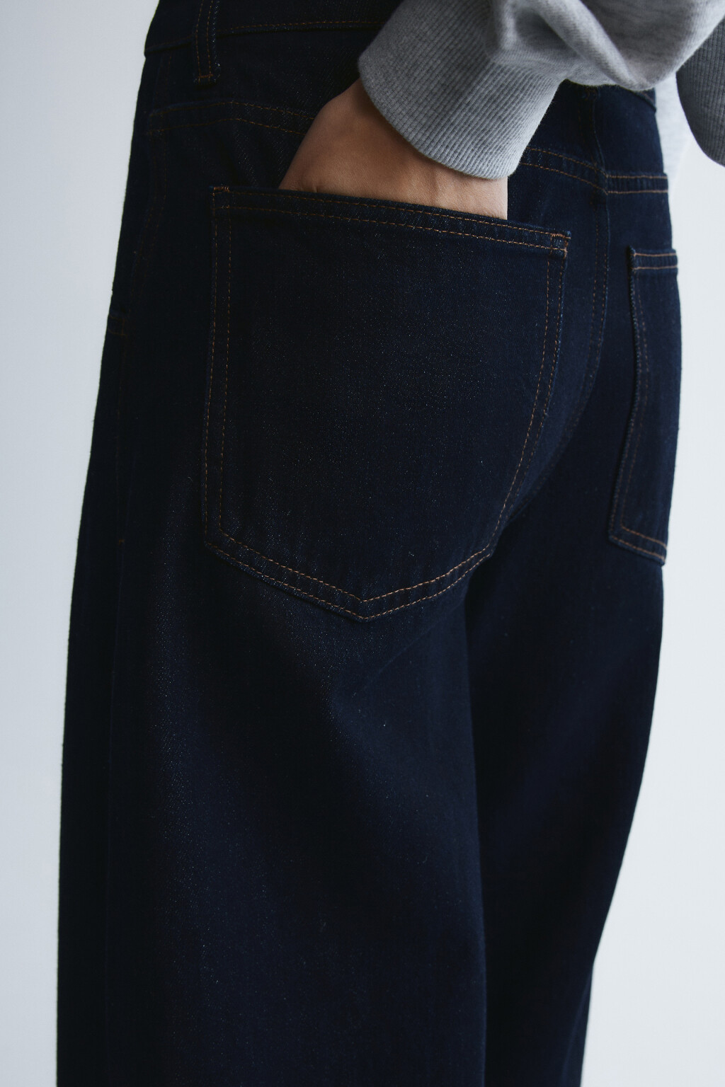 Джинсы barrel fit с подвеской - цвет синий - 6