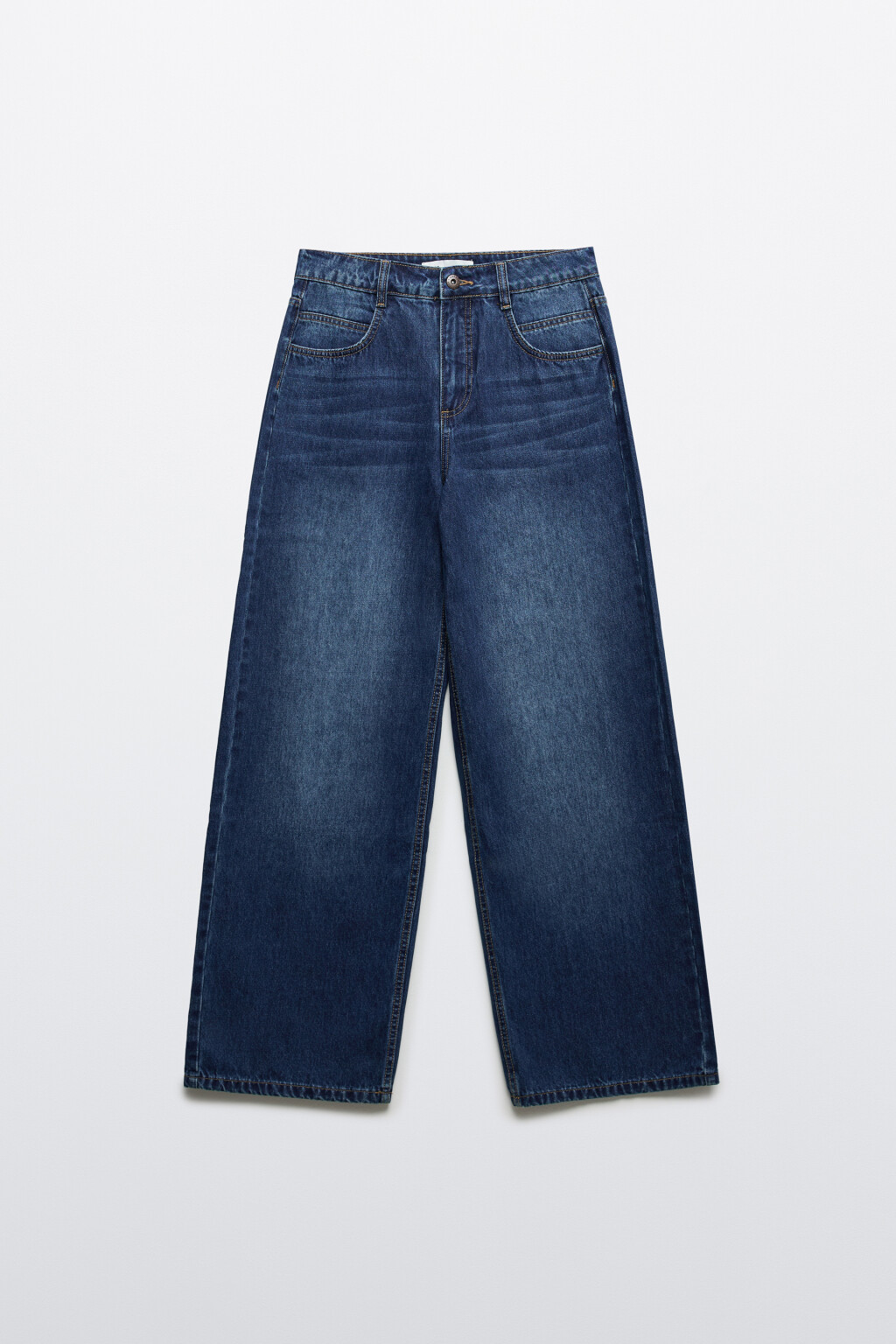 Джинсы baggy fit со средней посадкой - цвет синий - 7