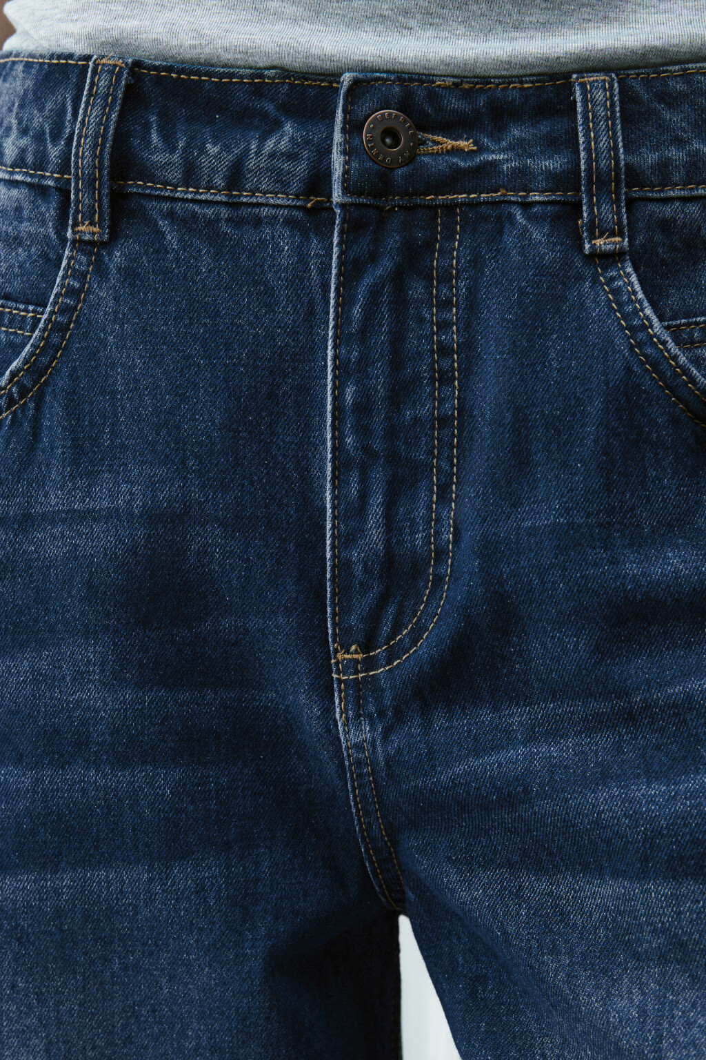 Джинсы baggy fit со средней посадкой - цвет синий - 5