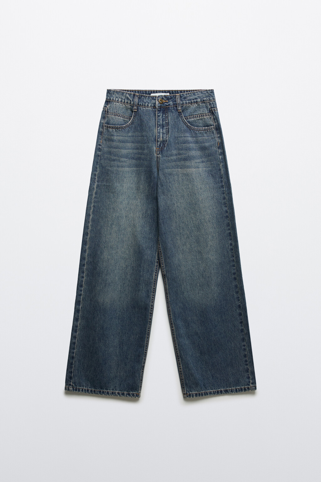 Джинсы baggy fit со средней посадкой - цвет темный тинт - 8