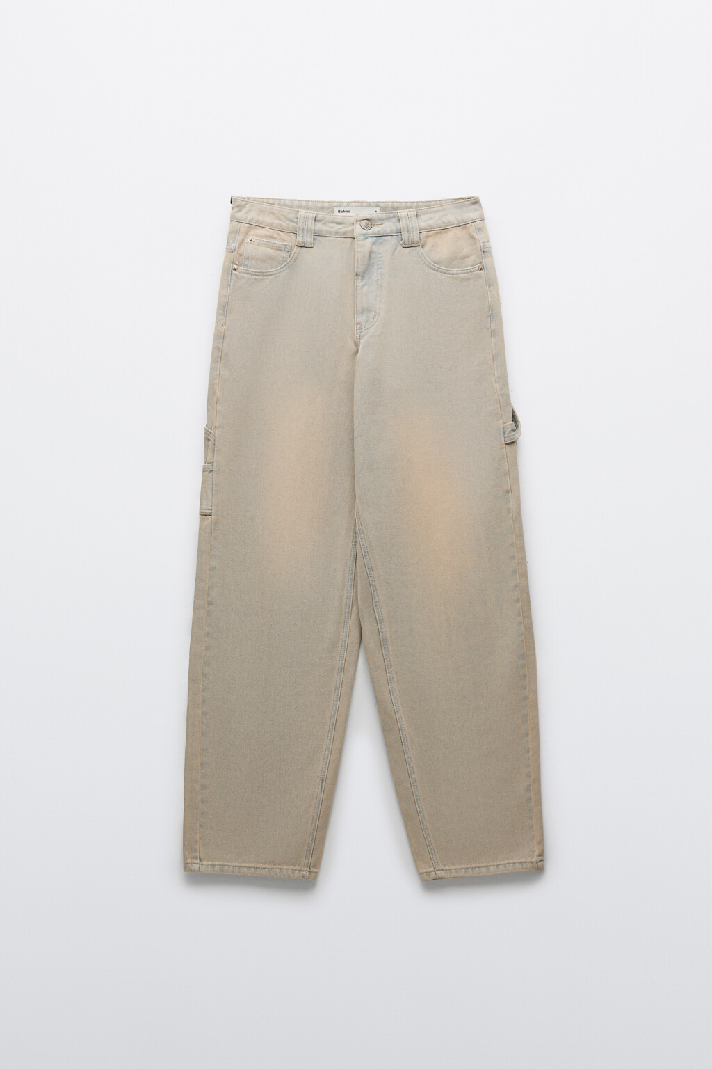 Джинсы cargo со средней посадкой - цвет синий - 1