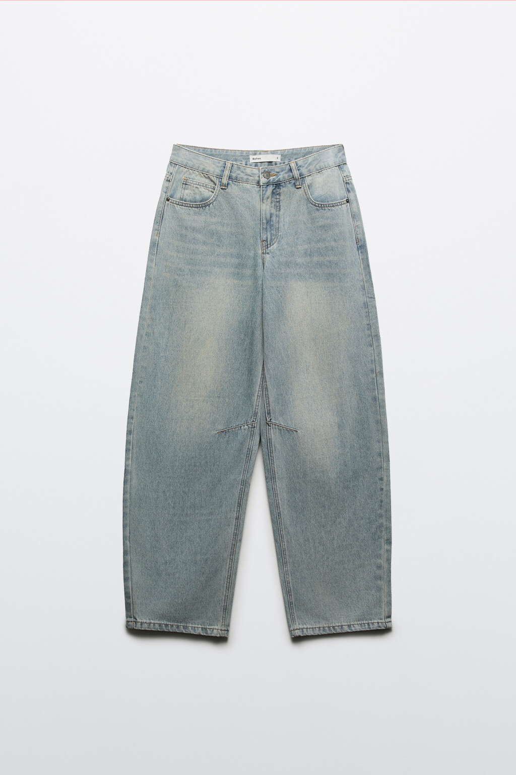 Джинсы baggy fit с низкой посадкой - цвет синий - 1