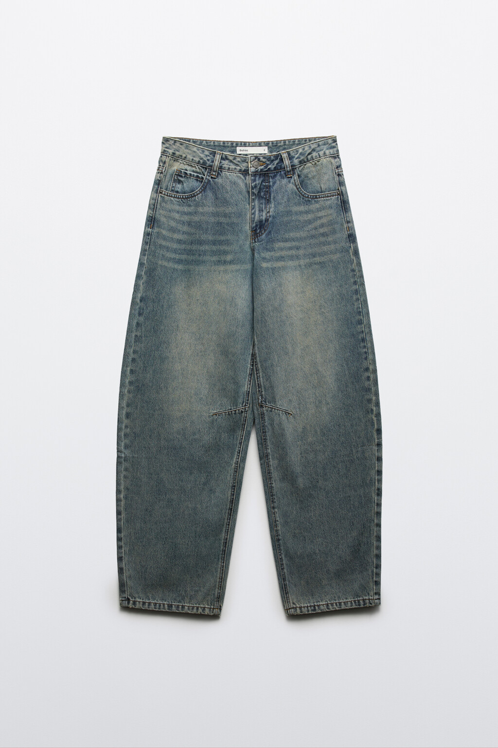Джинсы baggy fit с низкой посадкой - цвет темный тинт - 1