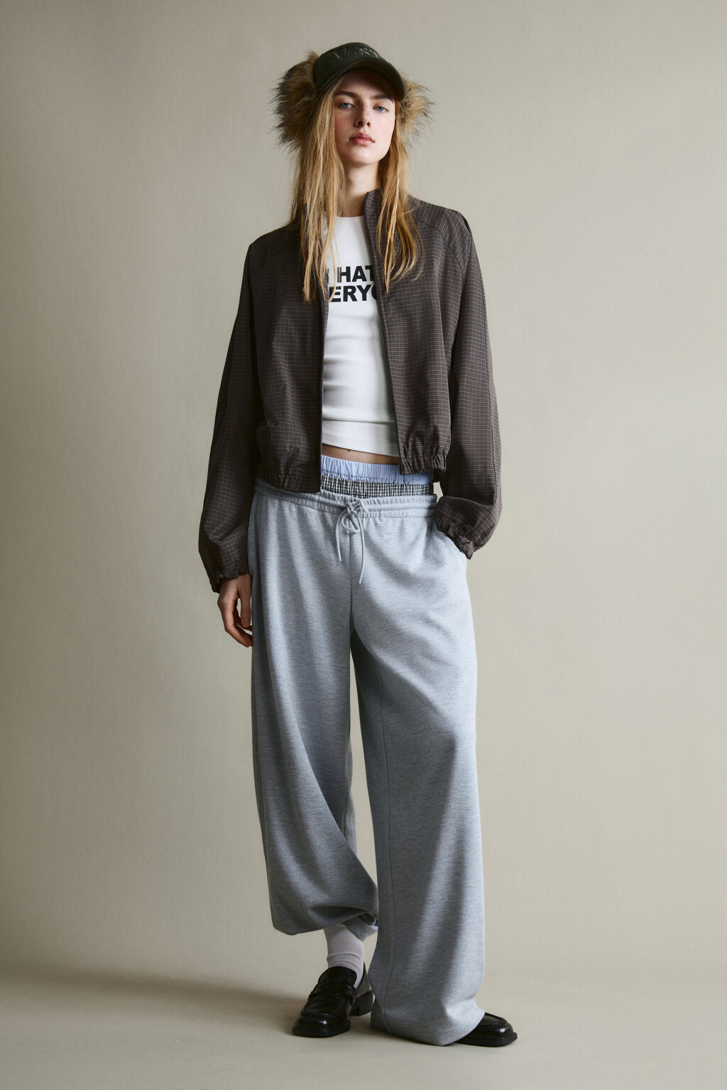 Куртка-бомбер без капюшона в клетку - цвет мультиколор - 6