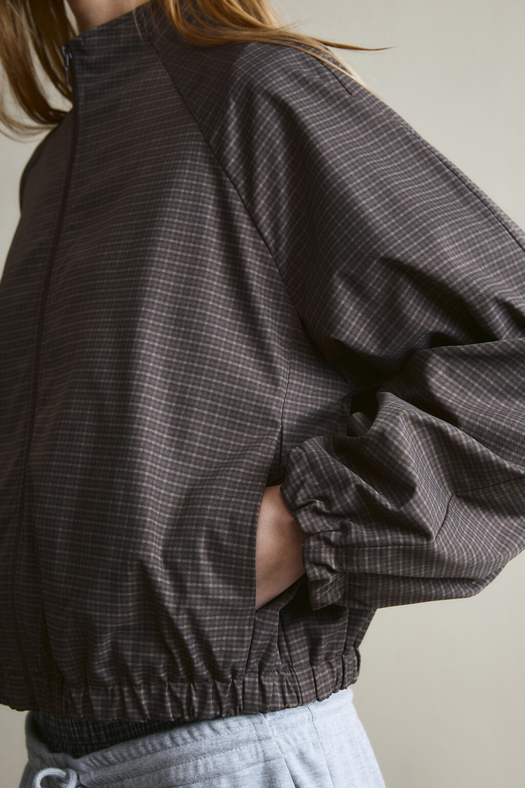 Куртка-бомбер без капюшона в клетку - цвет мультиколор - 8