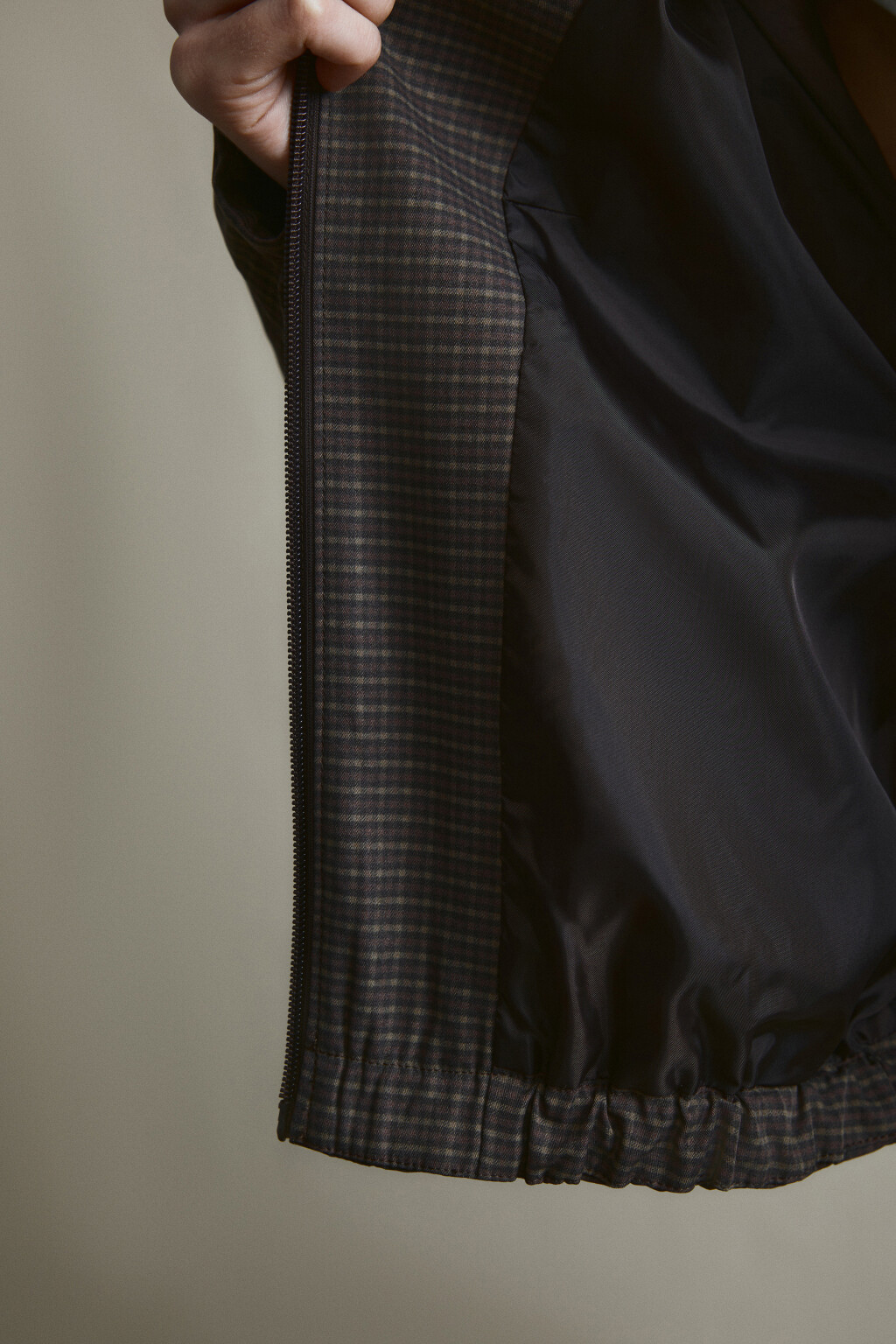 Куртка-бомбер без капюшона в клетку - цвет мультиколор - 9