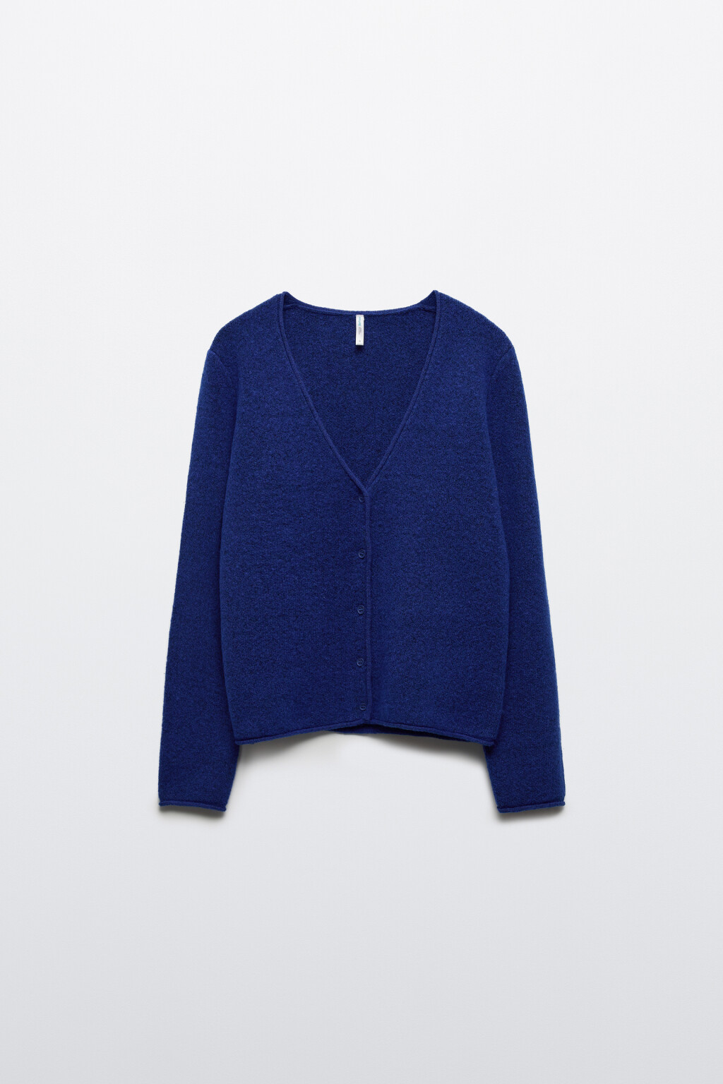 Кардиган вязаный с шерстью - цвет синий - 1
