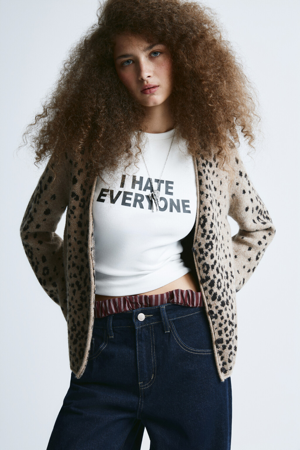 Кардиган вязаный с шерстью - цвет бежевый - 2