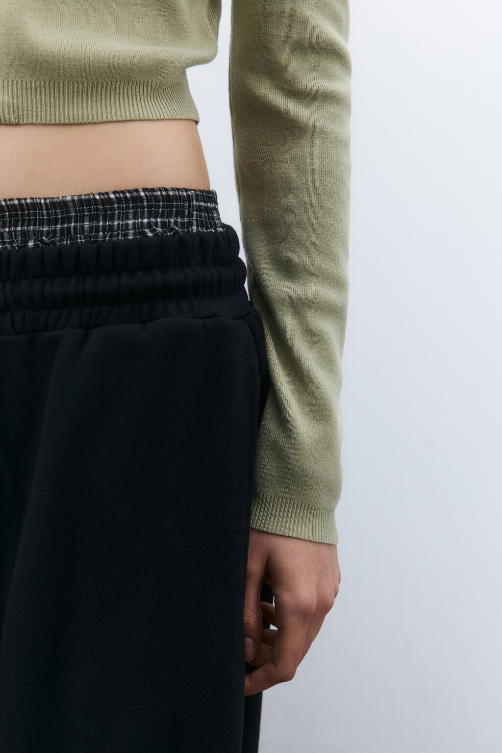 Худи-зипка вязаная с капюшоном - цвет зеленый - 6