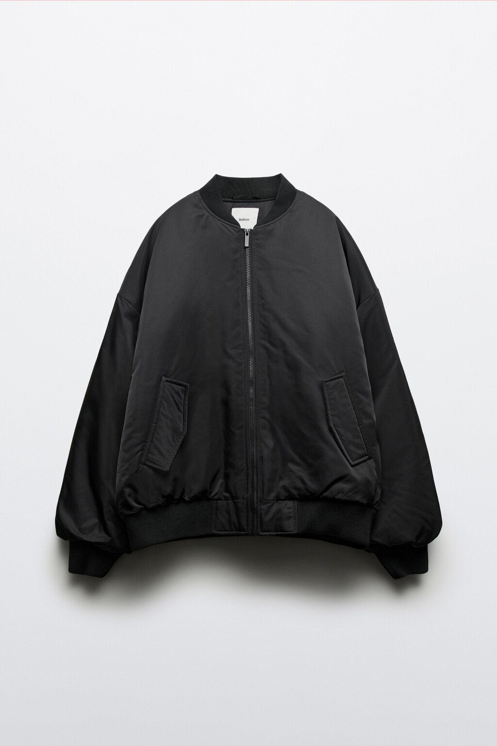 Куртка-бомбер без капюшона с вышивкой - цвет черный - 1