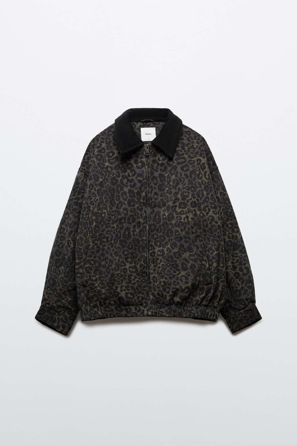 Куртка-бомбер с вельветовой фактурой без капюшона - цвет мультиколор - 1