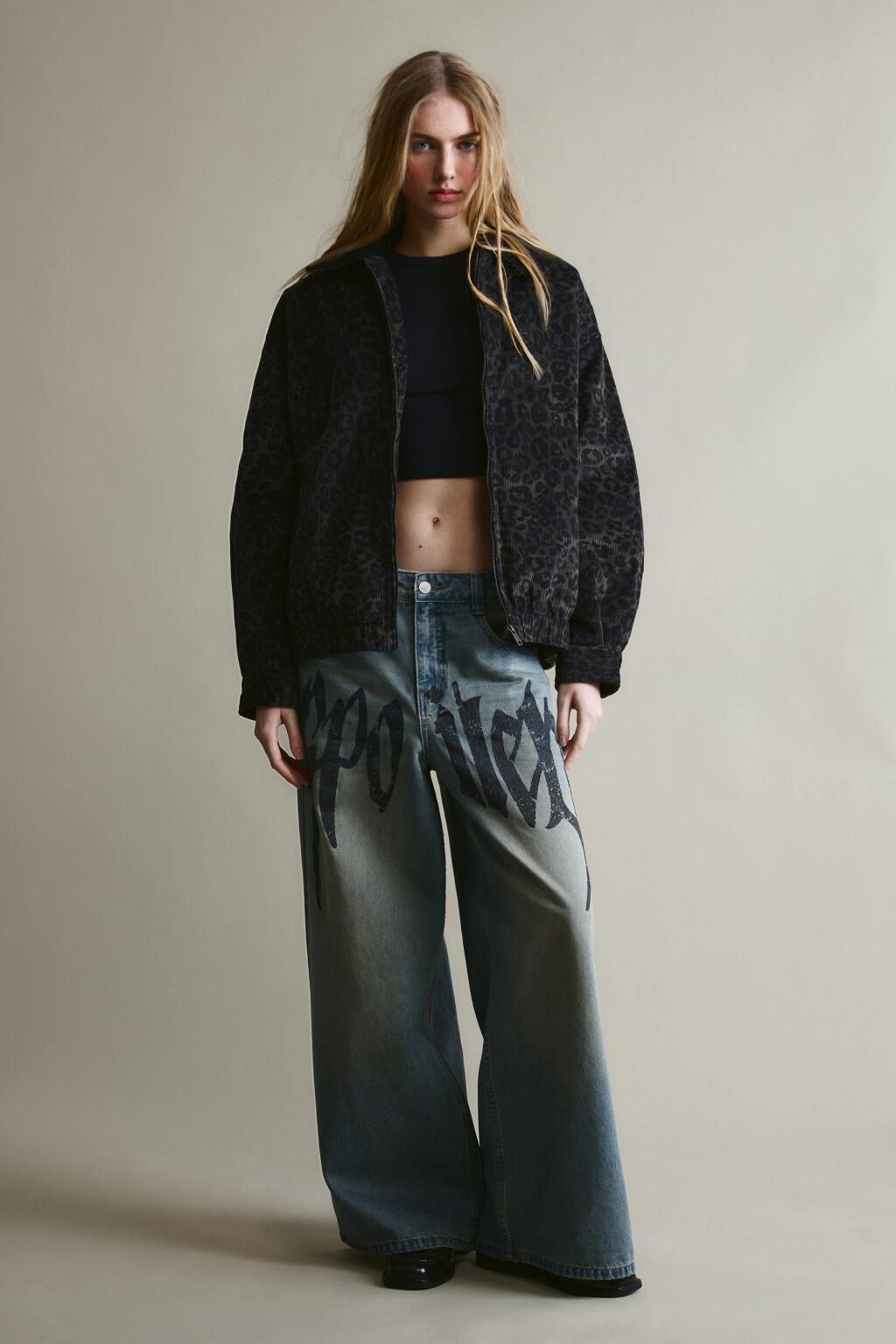 Куртка-бомбер с вельветовой фактурой без капюшона - цвет мультиколор - 4