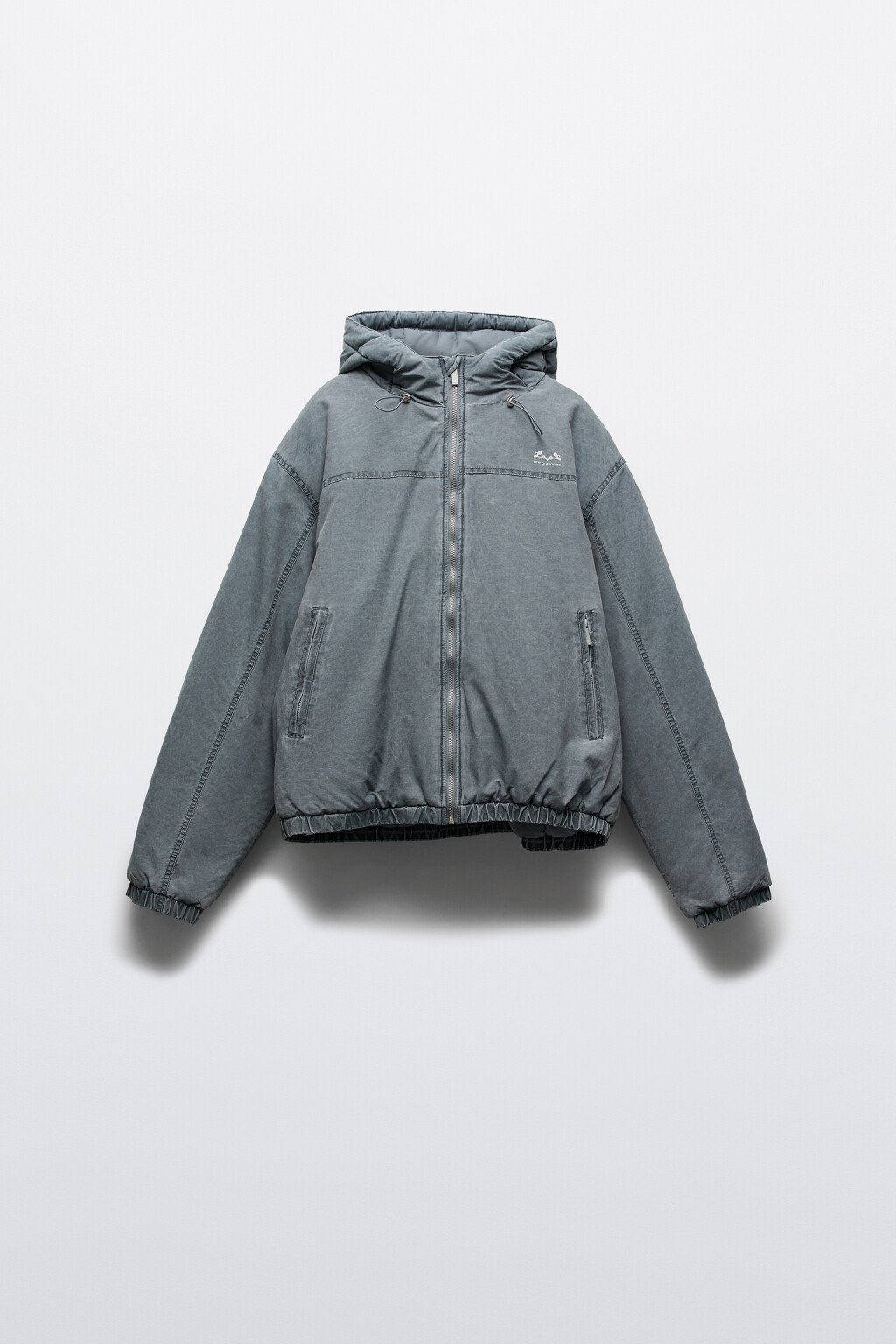 Куртка с логотипом - цвет серый - 9