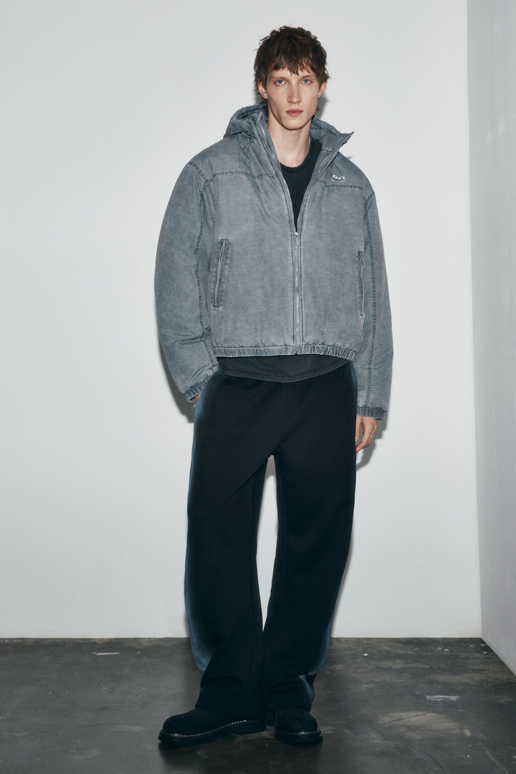 Куртка с логотипом - цвет серый - 5