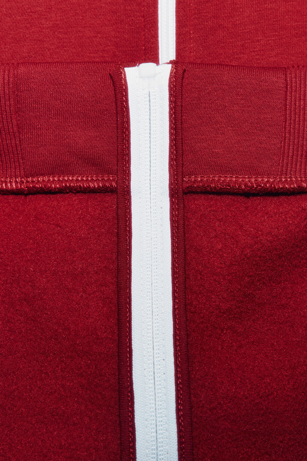 Худи-олимпийка флисовая с лампасами - цвет бордовый - 8