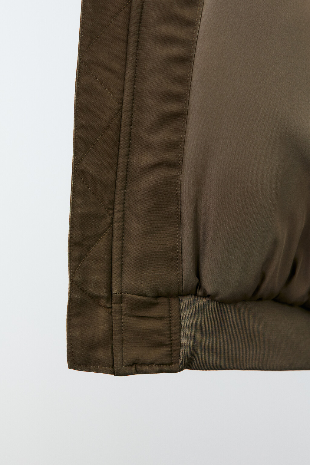 Куртка-бомбер с отложным воротником утепленная - цвет коричневый - 9