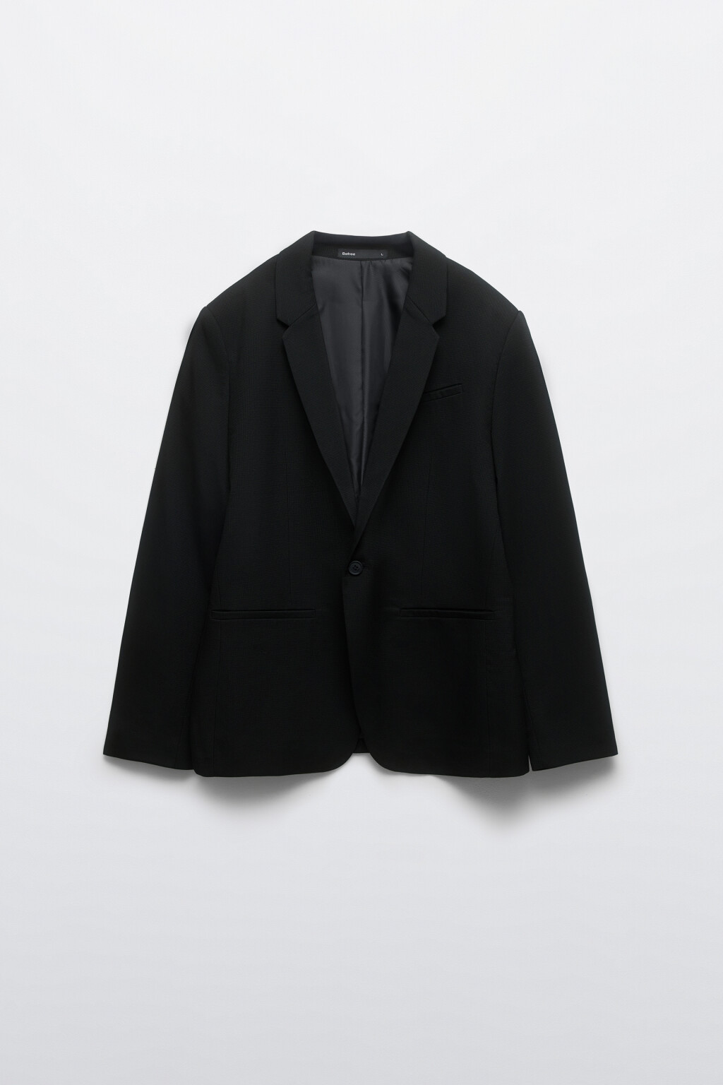 Пиджак классический приталенный - цвет черный - 1