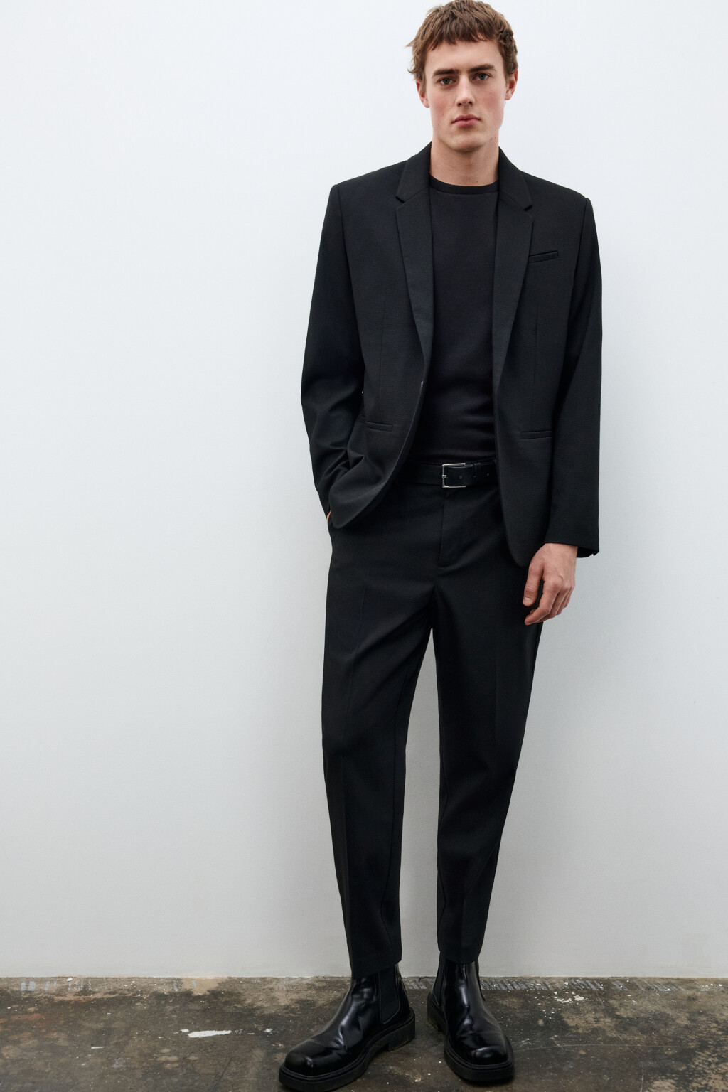 Пиджак классический приталенный - цвет черный - 2