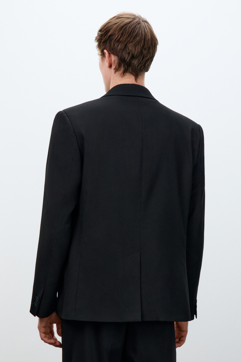 Пиджак классический приталенный - цвет черный - 4
