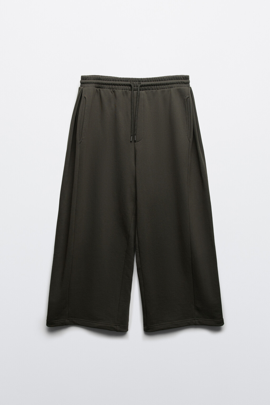 Брюки straight fit со средней посадкой - цвет серый - 1