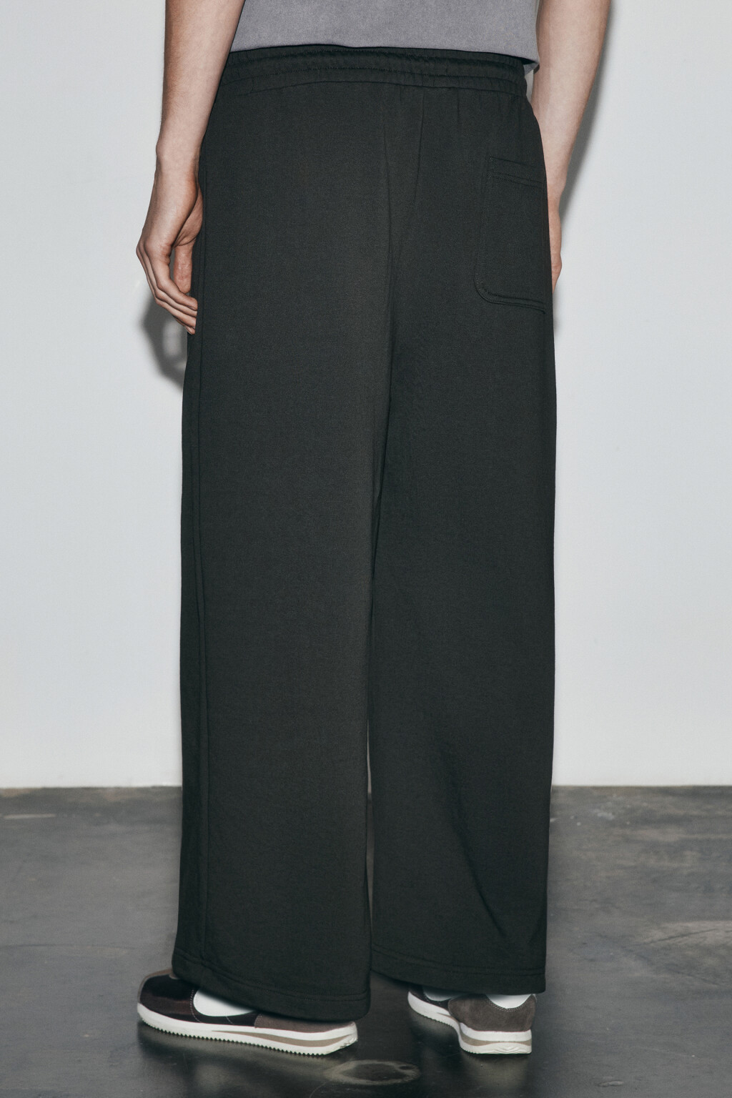 Брюки straight fit со средней посадкой - цвет серый - 3