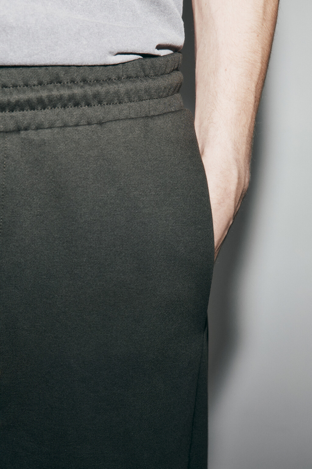 Брюки straight fit со средней посадкой - цвет серый - 6
