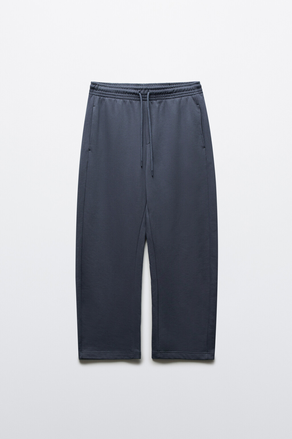 Брюки-джоггеры с флисовым утеплителем - цвет синий - 1