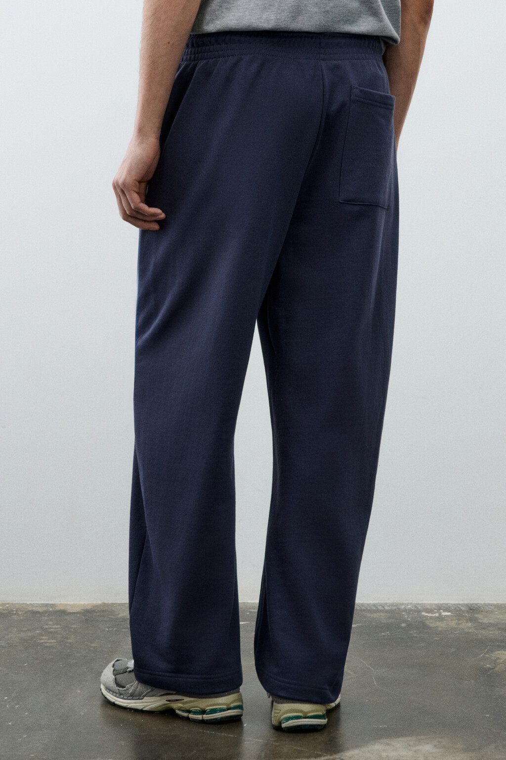 Брюки-джоггеры с флисовым утеплителем - цвет синий - 3