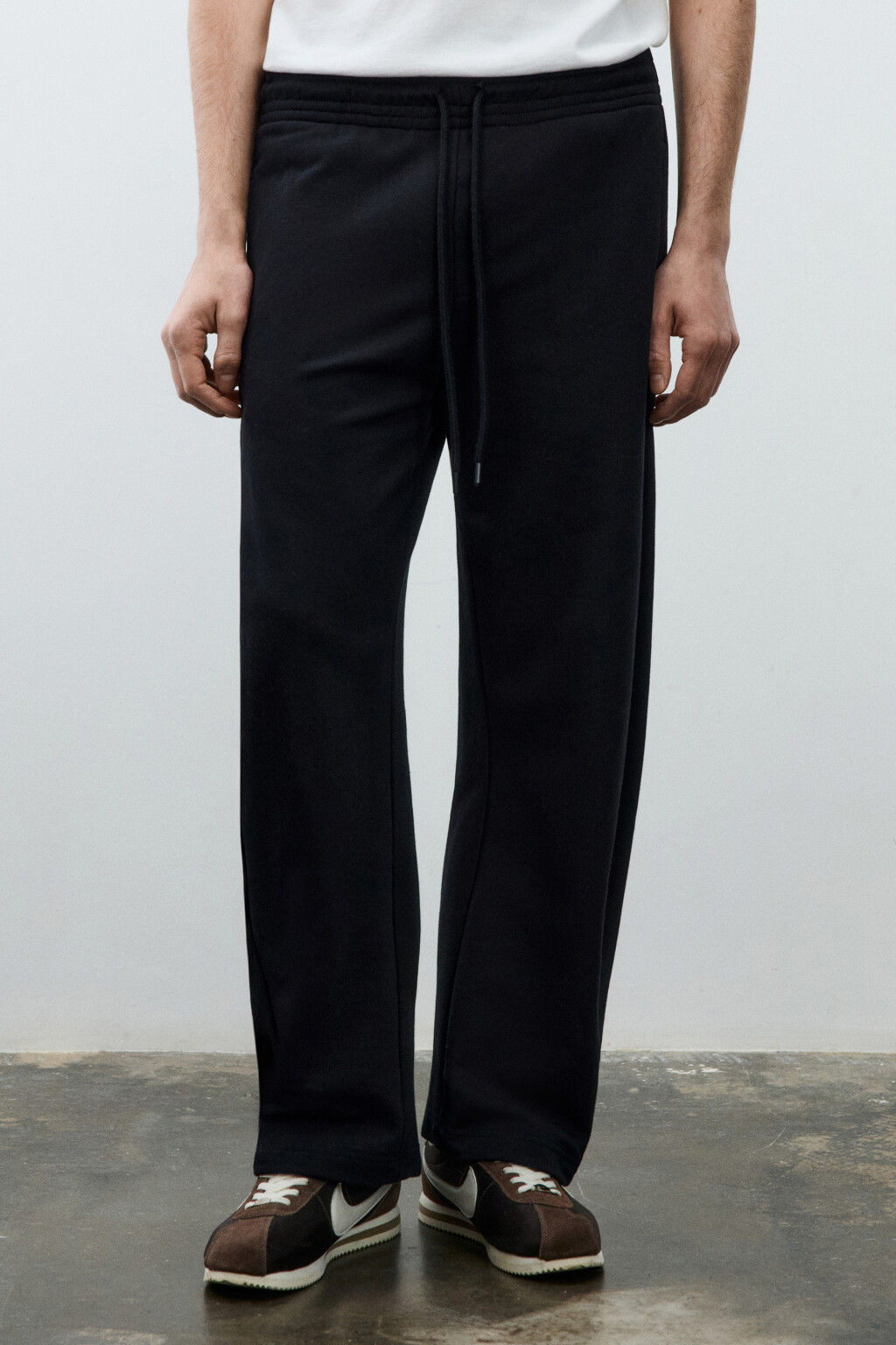 Брюки-джоггеры с флисовым утеплителем - цвет черный - 3