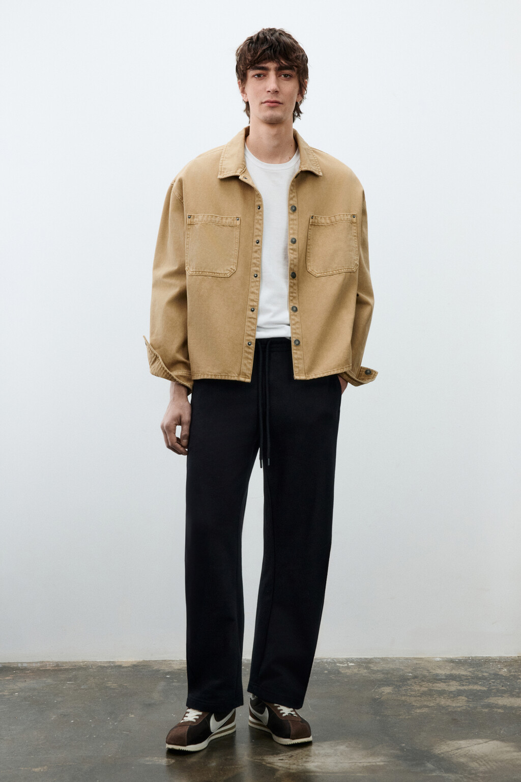 Брюки-джоггеры с флисовым утеплителем - цвет черный - 5