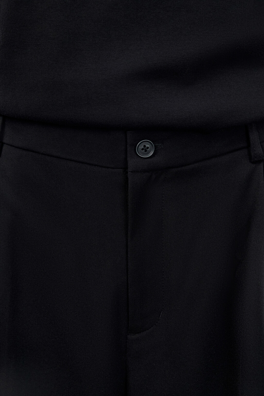 Брюки wide leg костюмные - цвет черный - 5