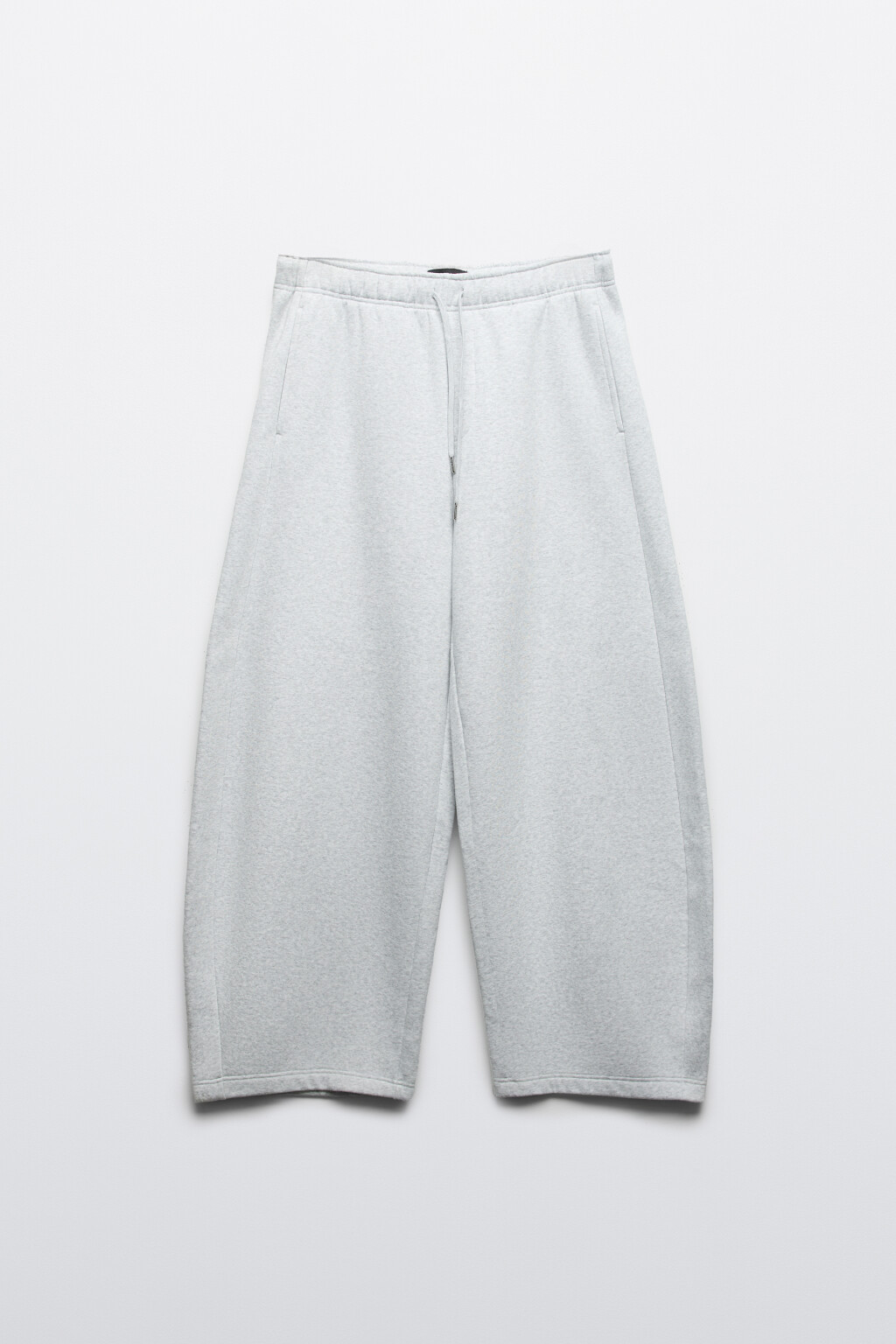 Брюки широкие трикотажные - цвет серый - 8