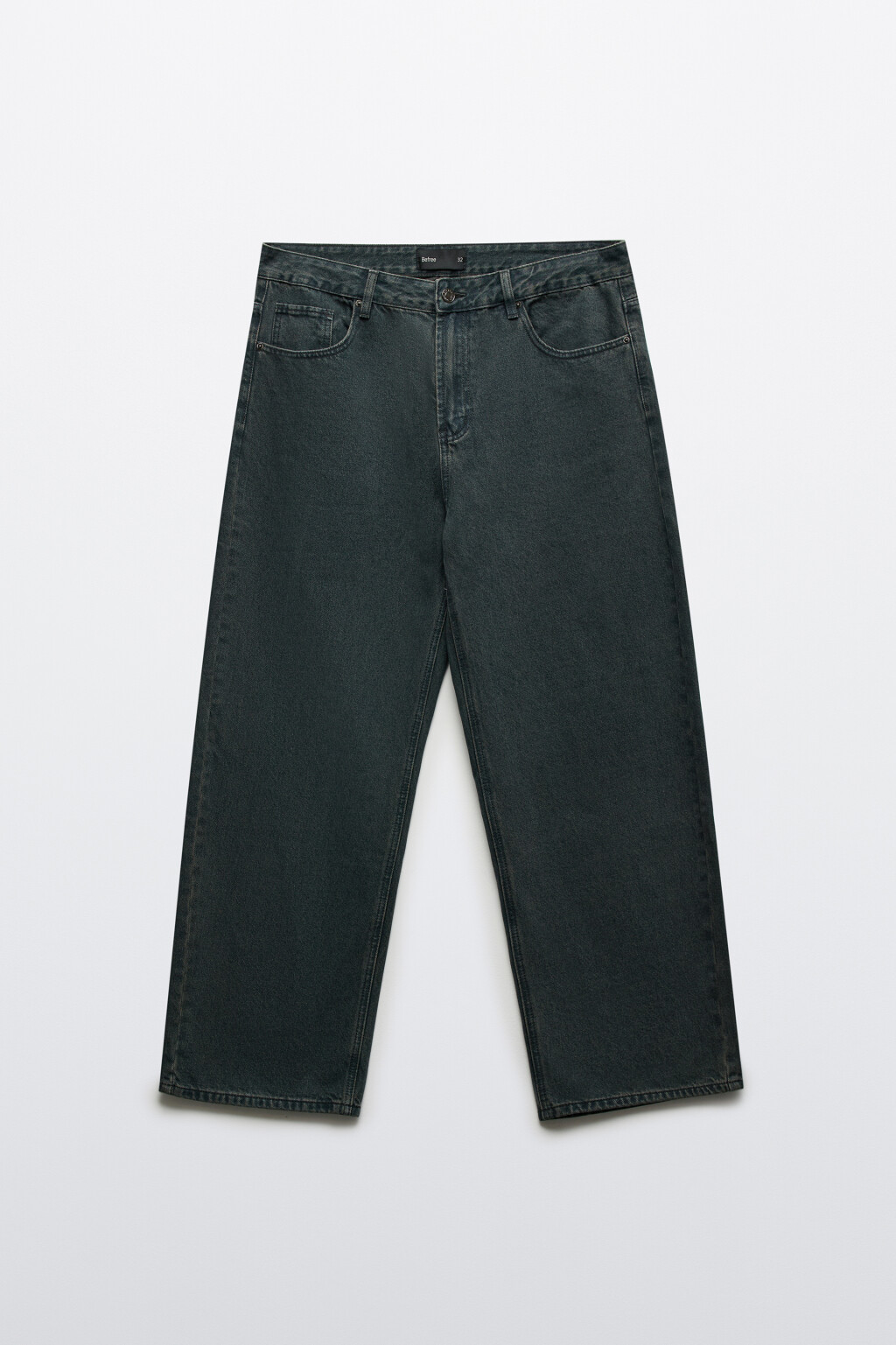 Джинсы straight fit со средней посадкой - цвет серый - 8