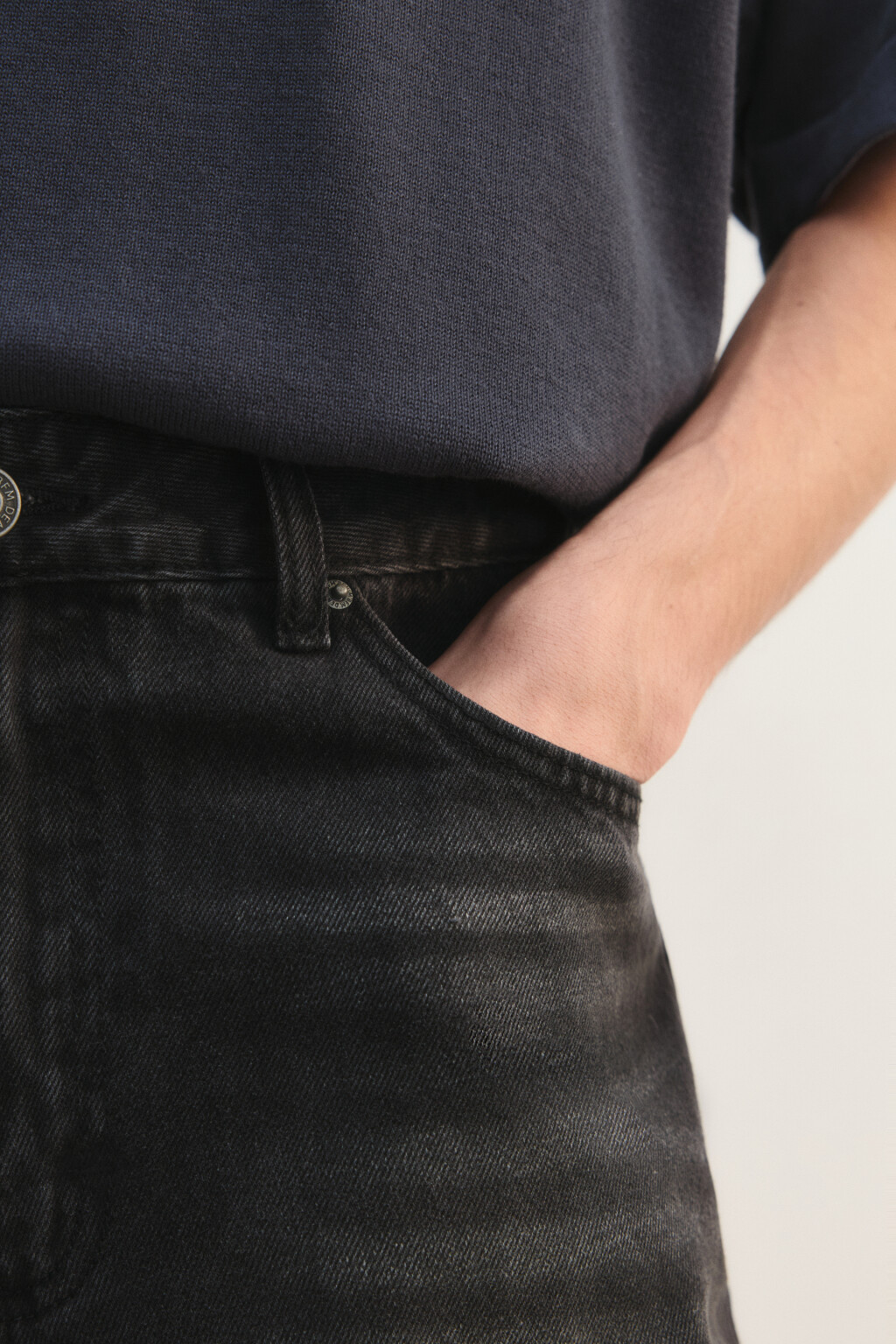 Джинсы клеш с декоративными швами - цвет серый - 6