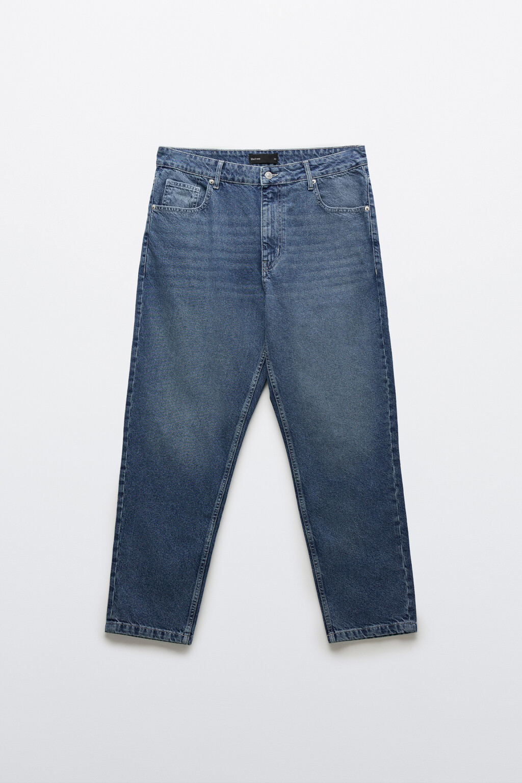 Джинсы loose fit со средней посадкой зауженные - цвет синий - 7