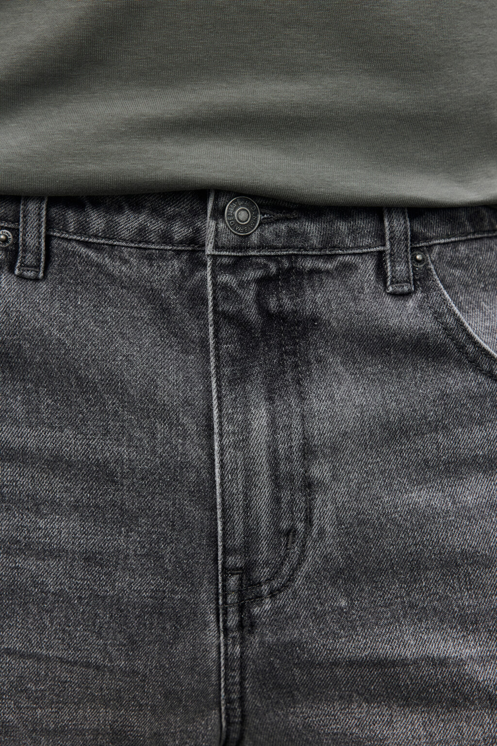 Джинсы barrel fit со средней посадкой - цвет серый - 5