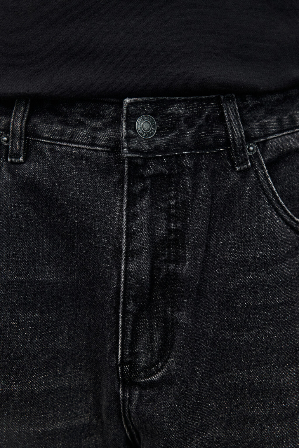 Джинсы baggy fit со средней посадкой - цвет серый - 5