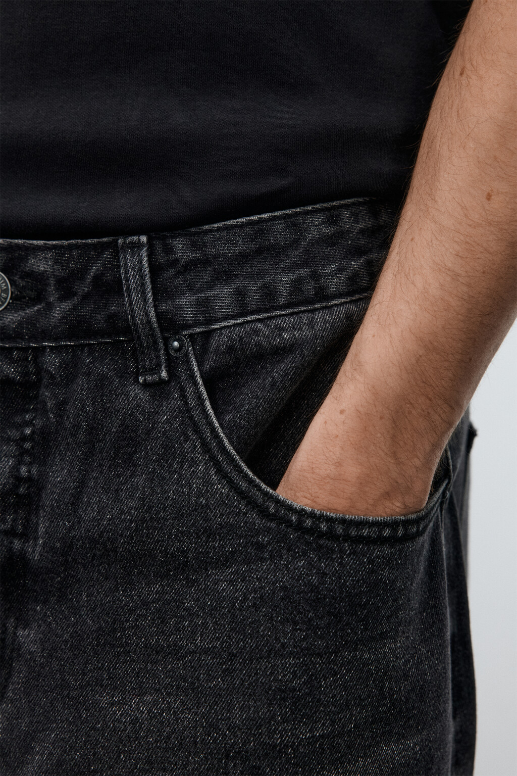 Джинсы baggy fit со средней посадкой - цвет серый - 6