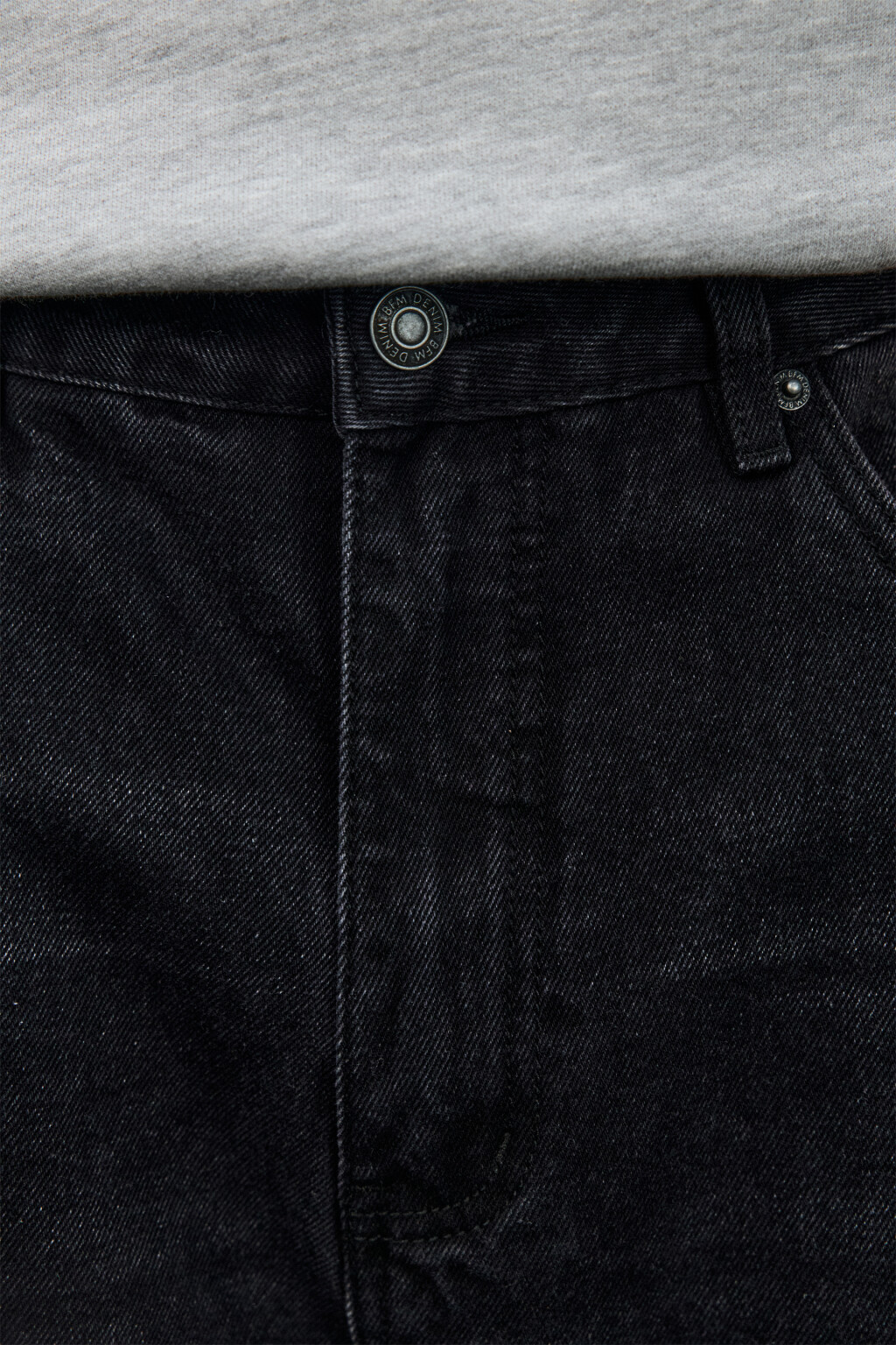 Джинсы baggy fit со средней посадкой - цвет черный - 7