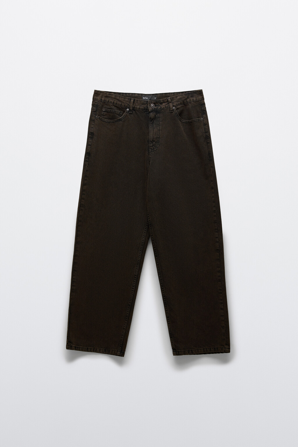 Джинсы baggy fit со средней посадкой вареные - цвет коричневый - 8