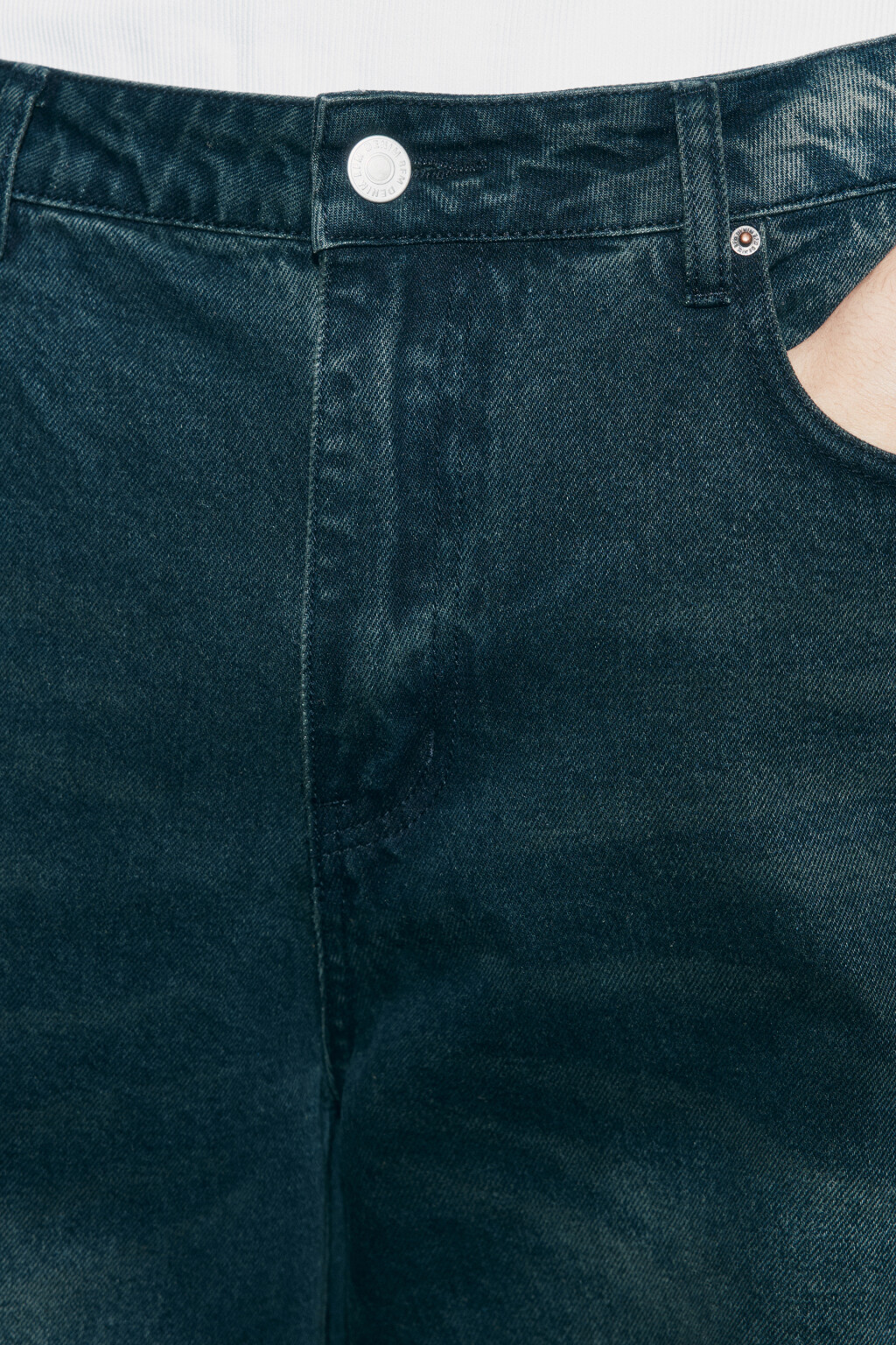 Джинсы barrel fit со средней посадкой - цвет синий - 7