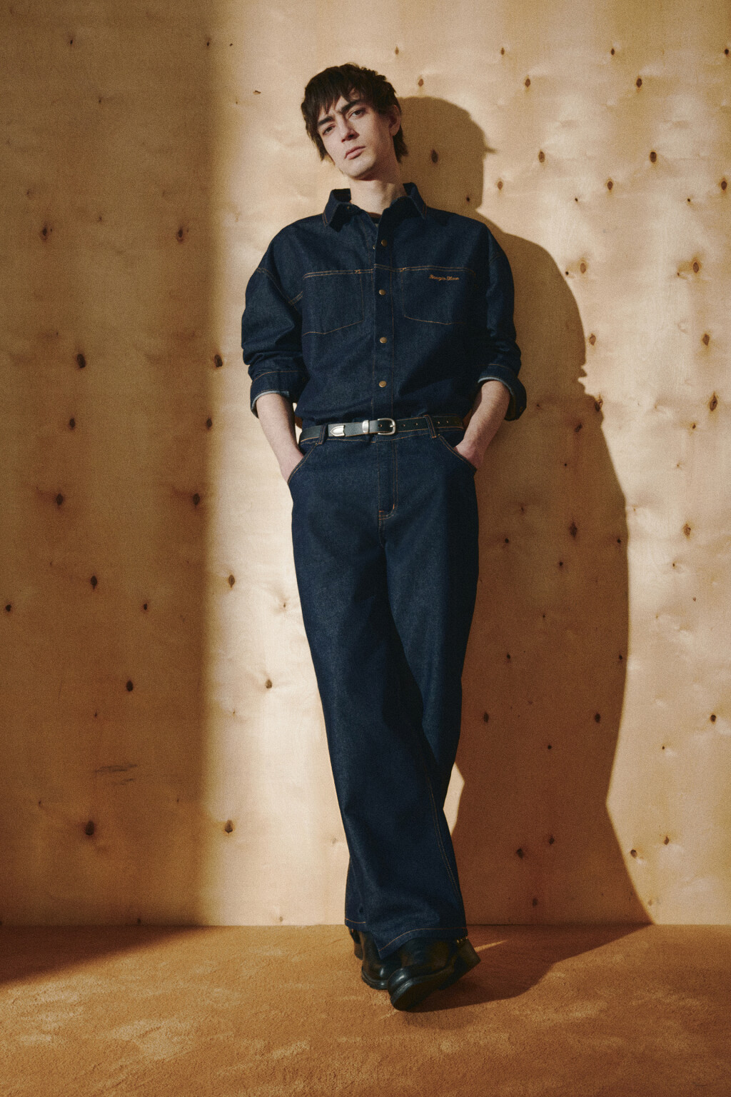 Джинсы straight fit со средней посадкой - цвет синий - 2