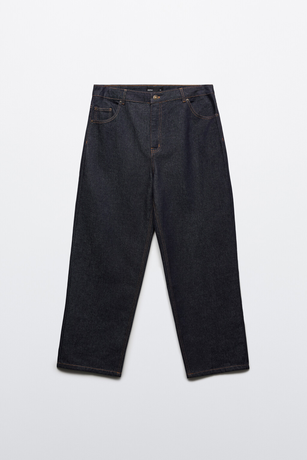 Джинсы straight fit со средней посадкой - цвет синий - 1