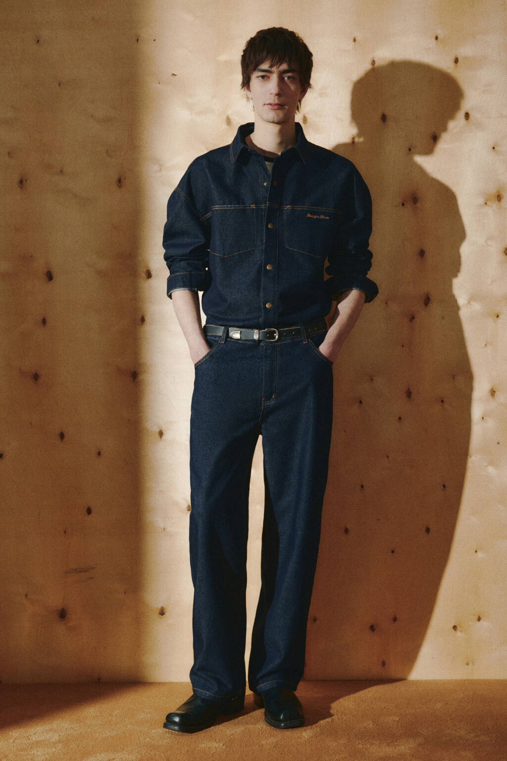 Джинсы straight fit со средней посадкой - цвет синий - 6