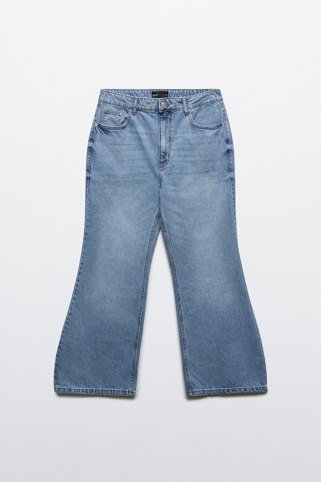 Джинсы клеш со средней посадкой - цвет голубой - 1