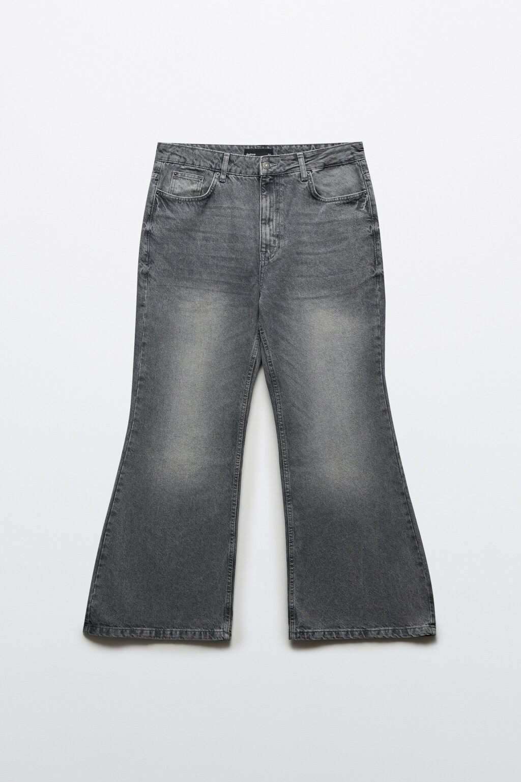 Джинсы клеш со средней посадкой - цвет серый - 1