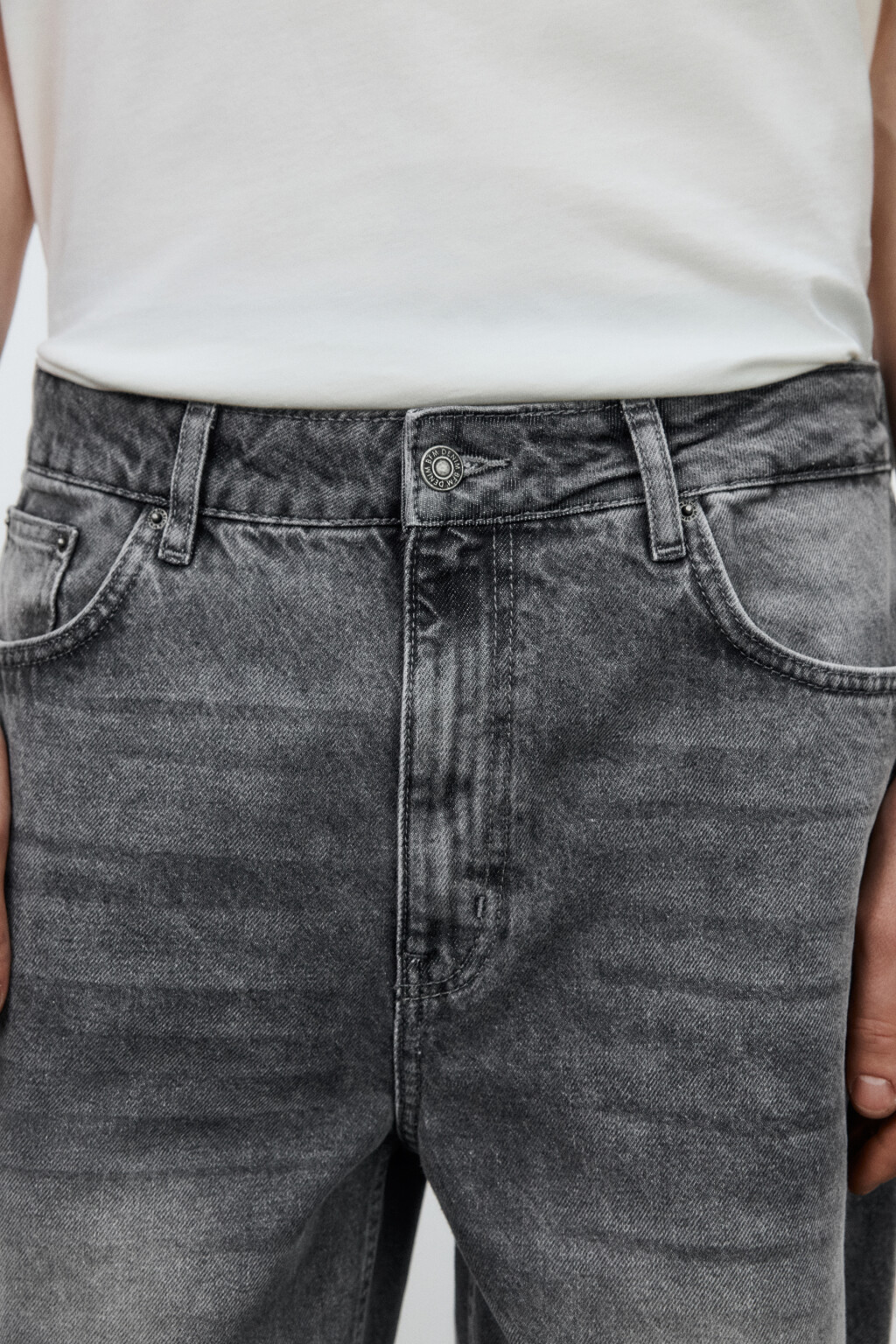 Джинсы клеш со средней посадкой - цвет серый - 6