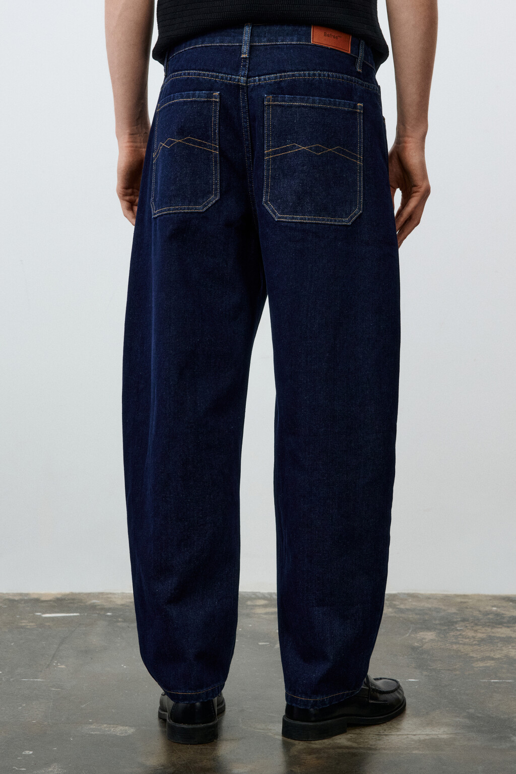 Джинсы wide leg со средней посадкой - цвет синий - 5