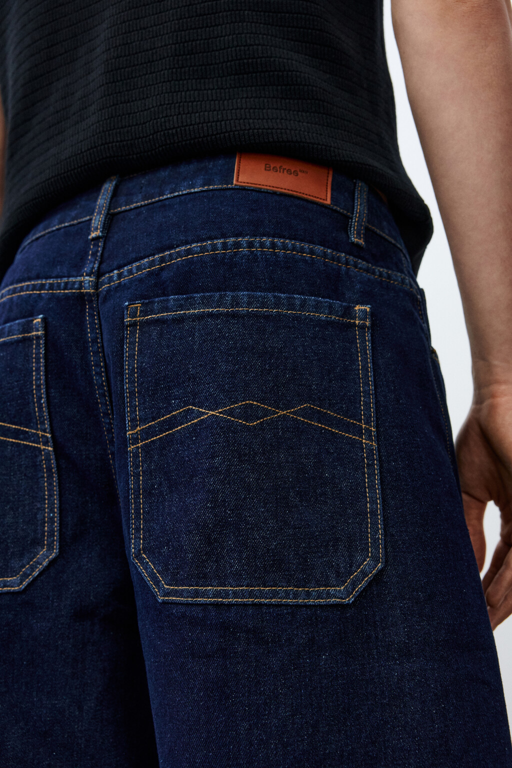 Джинсы wide leg со средней посадкой - цвет синий - 8