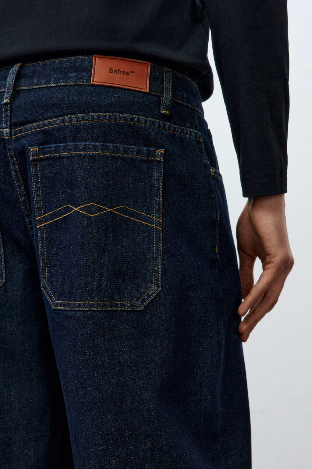 Джинсы wide leg со средней посадкой - цвет синий - 7